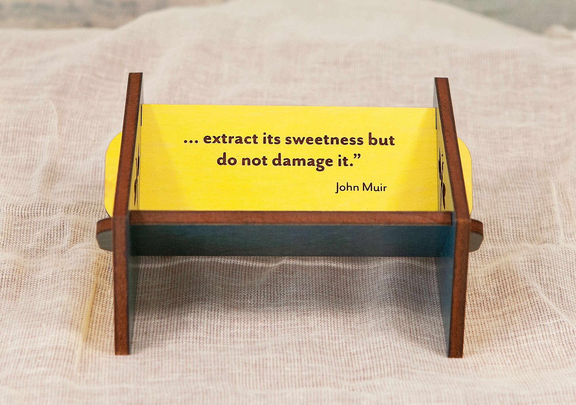 Bookbinders Mini 4.25 Punch Cradle John Muir Quote, Bookbinders Tools