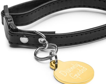 Divinely Guided Engraved pet ID tag