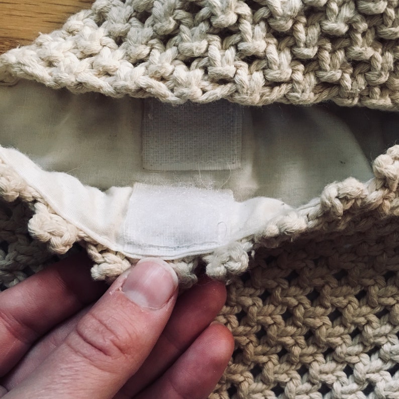 Vintage Boho Macrame Messenger Bag with added Agate Stone.