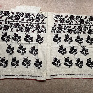Rare Chernihiv Vintage Ukrainian Vyshyvanka Hand Embroidered Women Sleeves Hemp sorochka etno ウクライナ刺繍