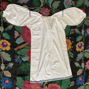 Ukrainian vintage dress sorochka vyshyvanka etno hand embroidered cotton cross stitch grapes kalyna ウクライナ刺繍 black red embroidery