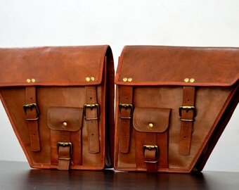 leather pannier bags