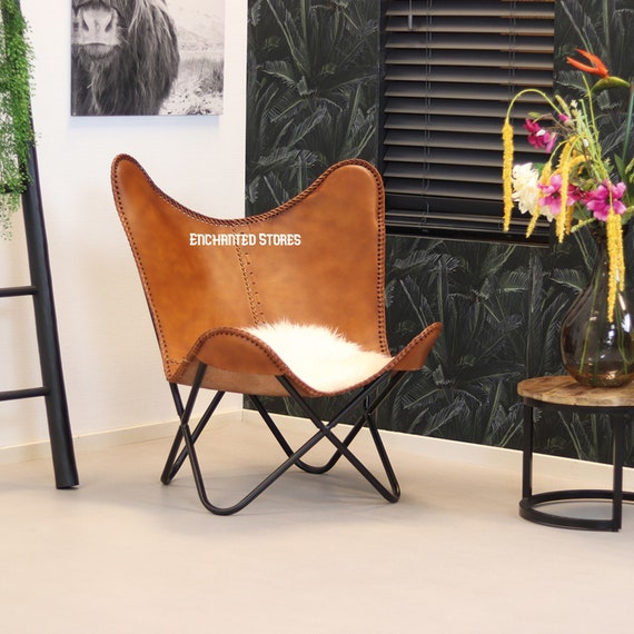 Leather Butterfly Chair Butterfly Chair Replacement Brown Cover