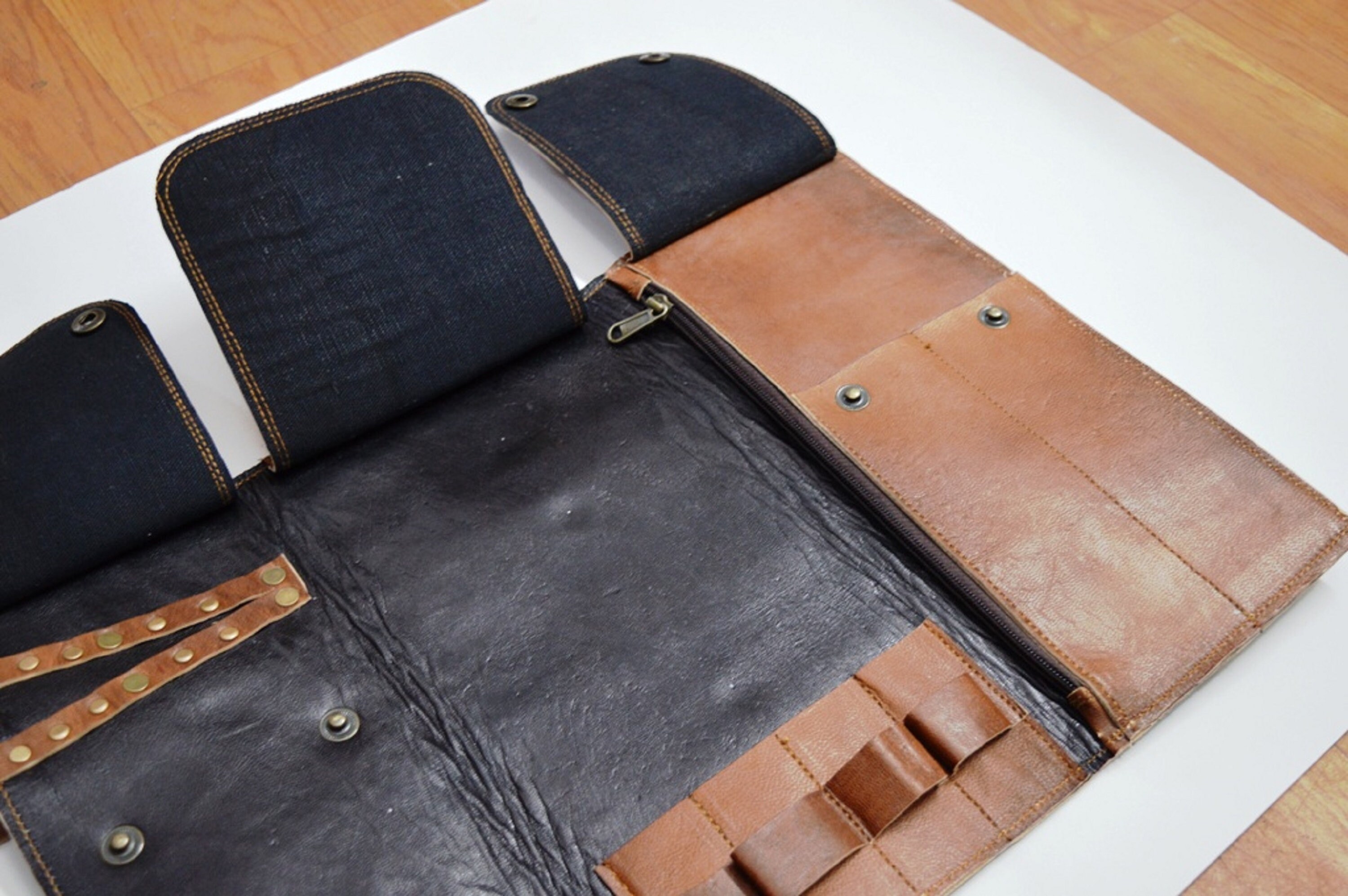 Leather Tool Bag Leather Tool Roll Tool Pouch Tool Etsy