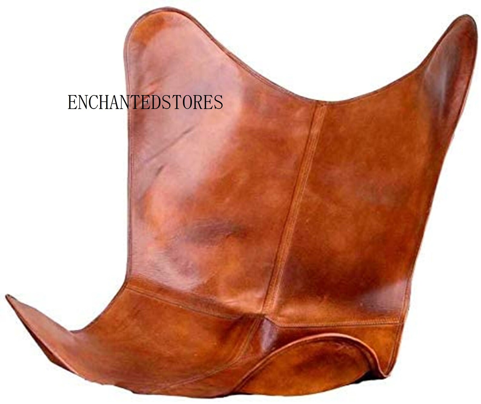 Leather Chair Cover Only Tan Brown Leather Cover for Chair Etsy