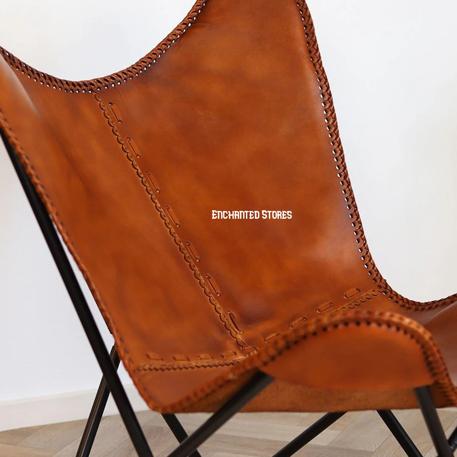 Leather Butterfly Chair Cover Replacement Brown Leather Etsy
