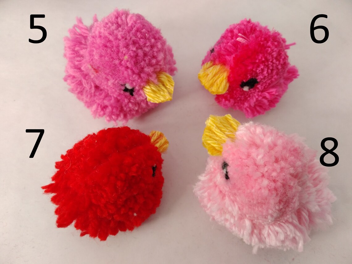 Fluffy Pom Pom Ducks Rubber Duck Style Etsy