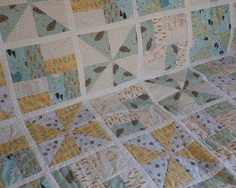 Childrens handmade luxury single quilt