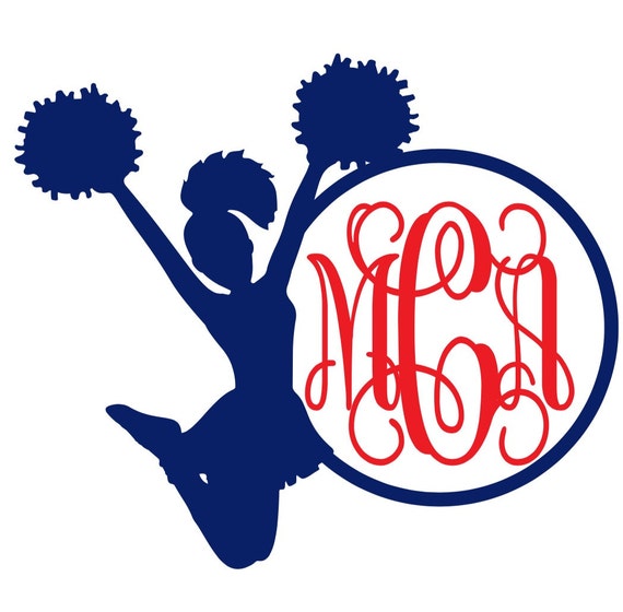 Download Items similar to Cheerleader Monogram on Etsy Download Items similar to Cheerleader Monogram on Etsy