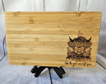 Highland Cow Charcuterie Board
