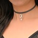 Submissive Day Collar Discreet, BDSM Collar, Slave Collar, BDSM Day Collars for Subs, Moon and Star Choker Collar for Women, Day Collar BDSM 