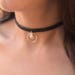 Discreet Day Collar, BDSM Collar, Slave Collar, Submissive Collars, O ring Choker, Heart Collar Black Leather, Submissive Jewelry, 