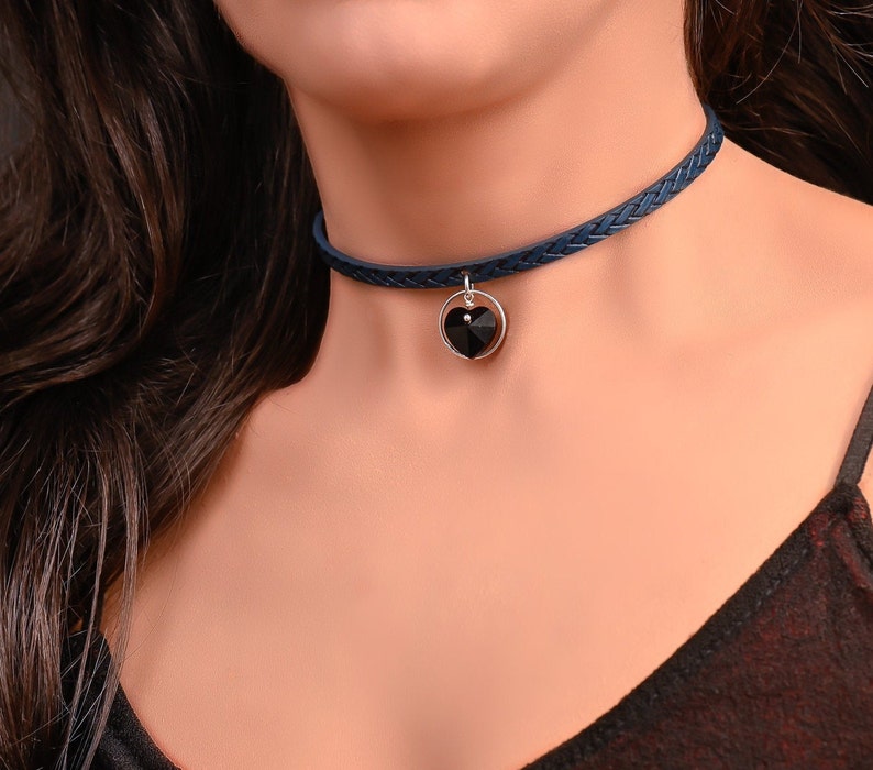 Heart Choker Collar for Women BDSM Collar Submissive Day Collar Discreet Day Collars for Subs Slave Collar BDSM Jewelry
