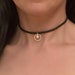 BDSM Day Collars, BDSM Collar, Slave Collar, Discreet Day Collar, Submissive Collars, Black Leather Collar Choker, Submissive Jewelry, 