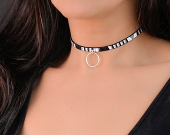 Discreet Day Collar, Submissive Day Collar, Slave Collar, Submissive Jewelry, O Ring Collar