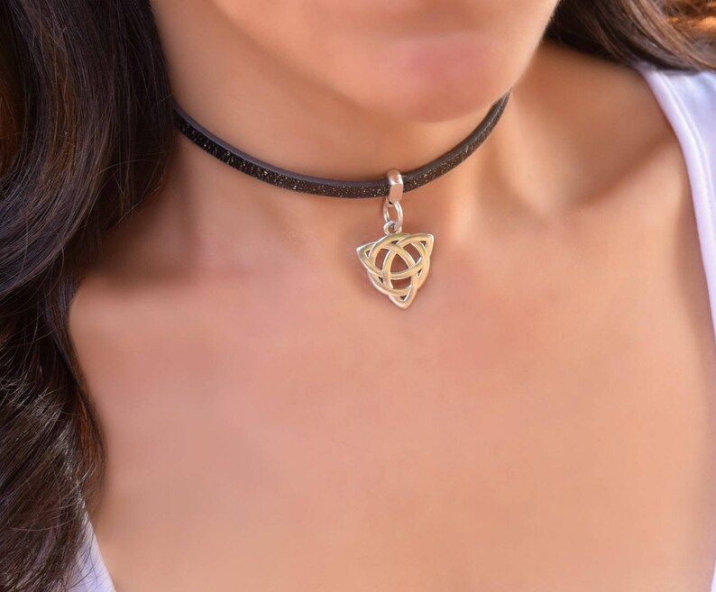 Celtic Day Collar Triskelion Collar Celtic Knot Necklace Etsy UK