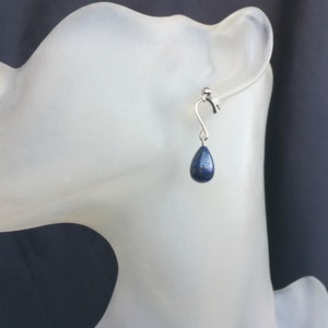 Lapis Lazuli Sterling Silver Earrings / Lapislazuli Plata Pendientes 画像 6