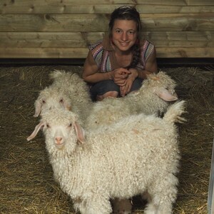 étole de mariage chaude laine mohair produite et tricotée en Bourgogne étole Babochka La Fée Mohair image 9