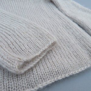 Pull en mohair grand confort, laine mohair produite et tricotée en Bourgogne pull toudoux La Fée Mohair image 5