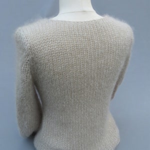 Pull en mohair grand confort, laine mohair produite et tricotée en Bourgogne pull toudoux La Fée Mohair image 4