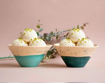 Ice Cream bowl Pottery Handmade Bowls