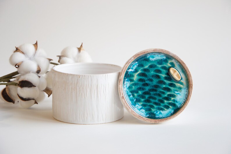 Butter Crock Keeper Dish Handmade - Unique Kitchen Gift