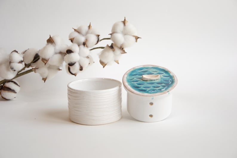 Butter Crock Keeper Dish Handmade - Unique Kitchen Gift