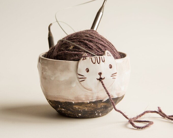 Cat Yarn Bowl Etsy