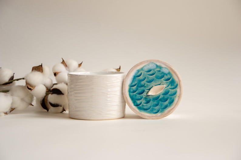 Butter Crock Keeper Dish Handmade - Unique Kitchen Gift