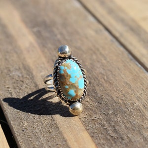 Sterling silver number 8 turquoise ring | N. 8 Turquoise ring | Size 8