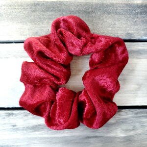 Red Velvet Scrunchie | Red Velvet Hair Accessory
