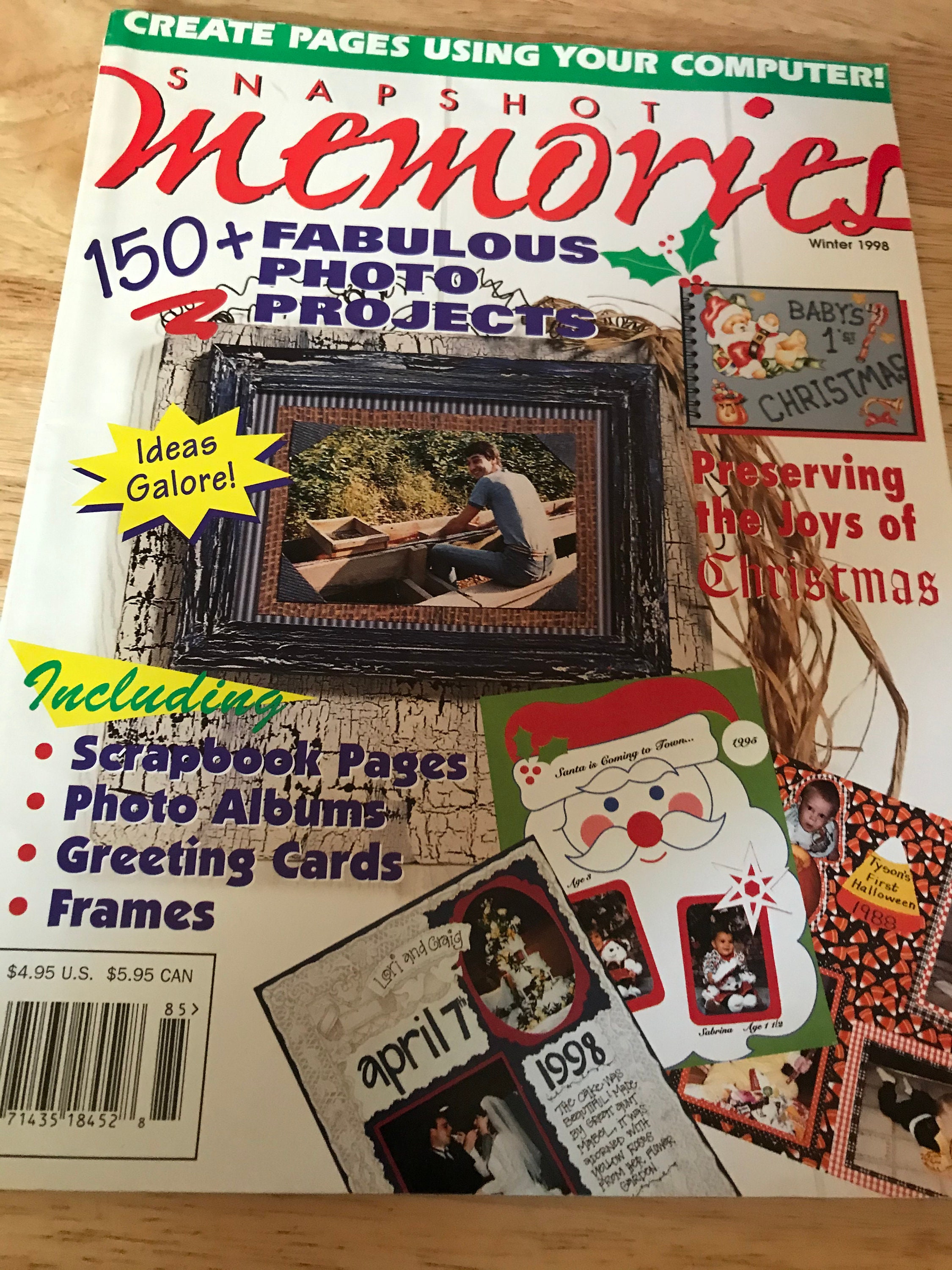 Snapshot Memories Scrapbook Magazines 5 Issues between 1998 Etsy
