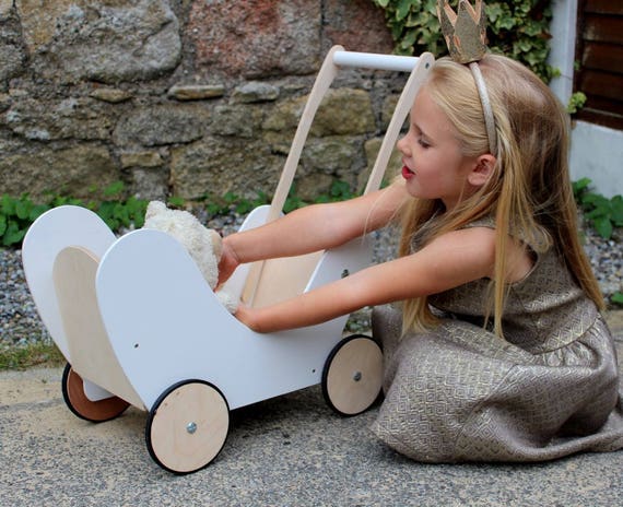 wooden pushchair walker