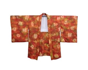 FREE SHIPPING!! Vintage Kimono Haori Japanese Traditional Abstract Motif Nice design