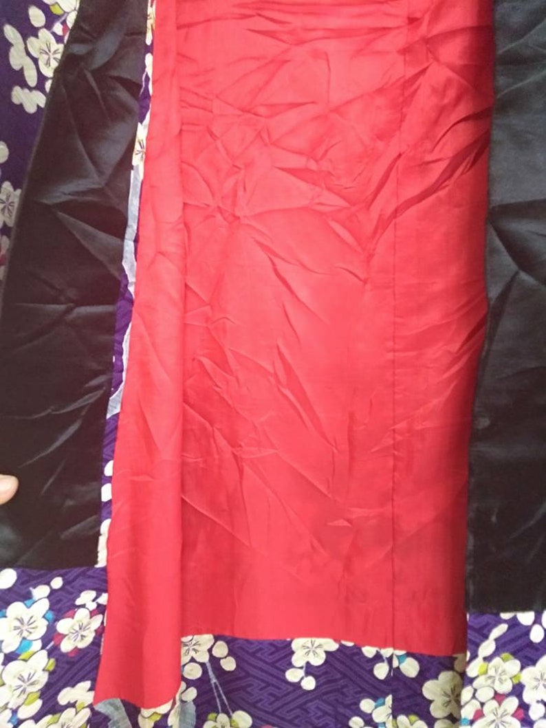 FREE SHIPPING! Vintage Kimono Haori Yukata Japanese Traditional Flower Motif Nice design in Purple Colour