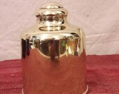 Antique Danish brass tea caddy cannister