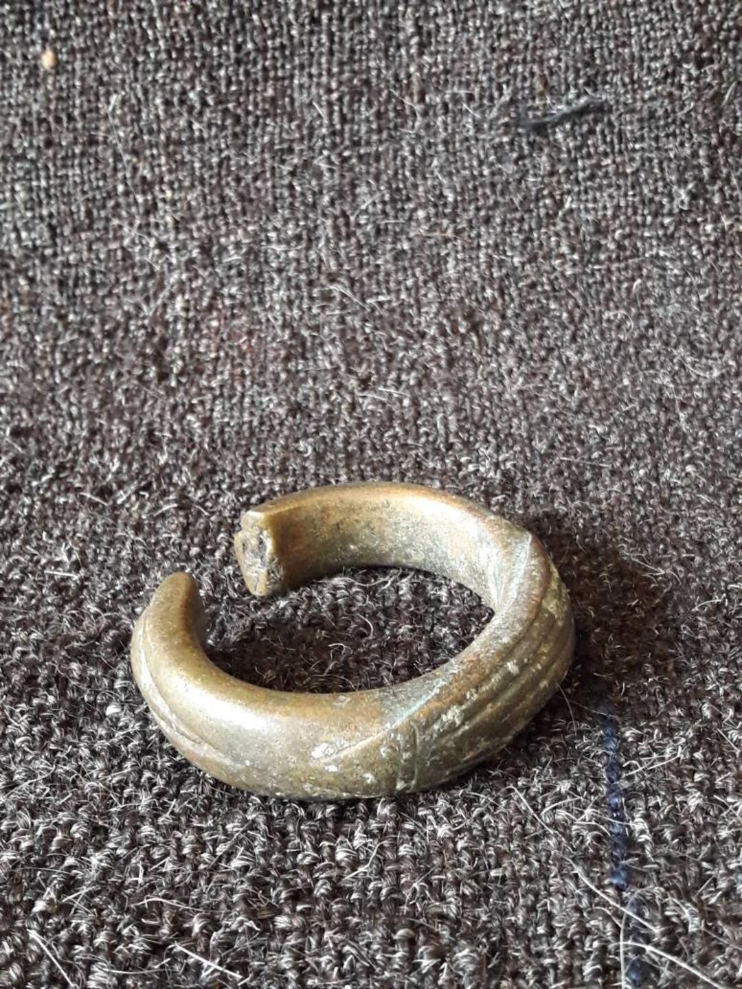 Cast Bangle, Massive Brass, Probably From Africa. - Etsy
