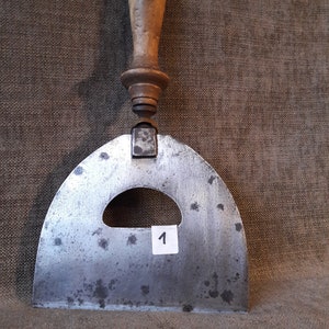 Antique hand-made Swedish steel chopping knive.