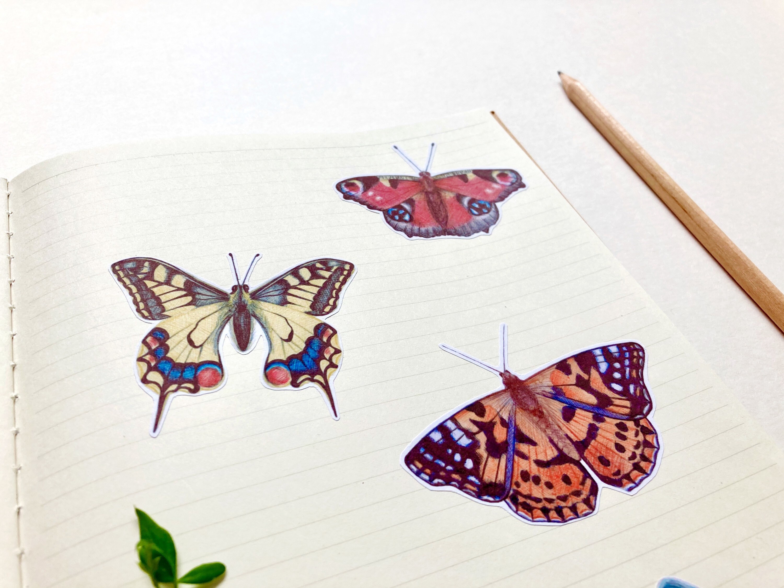 Large Butterfly Journal Stickers Etsy UK