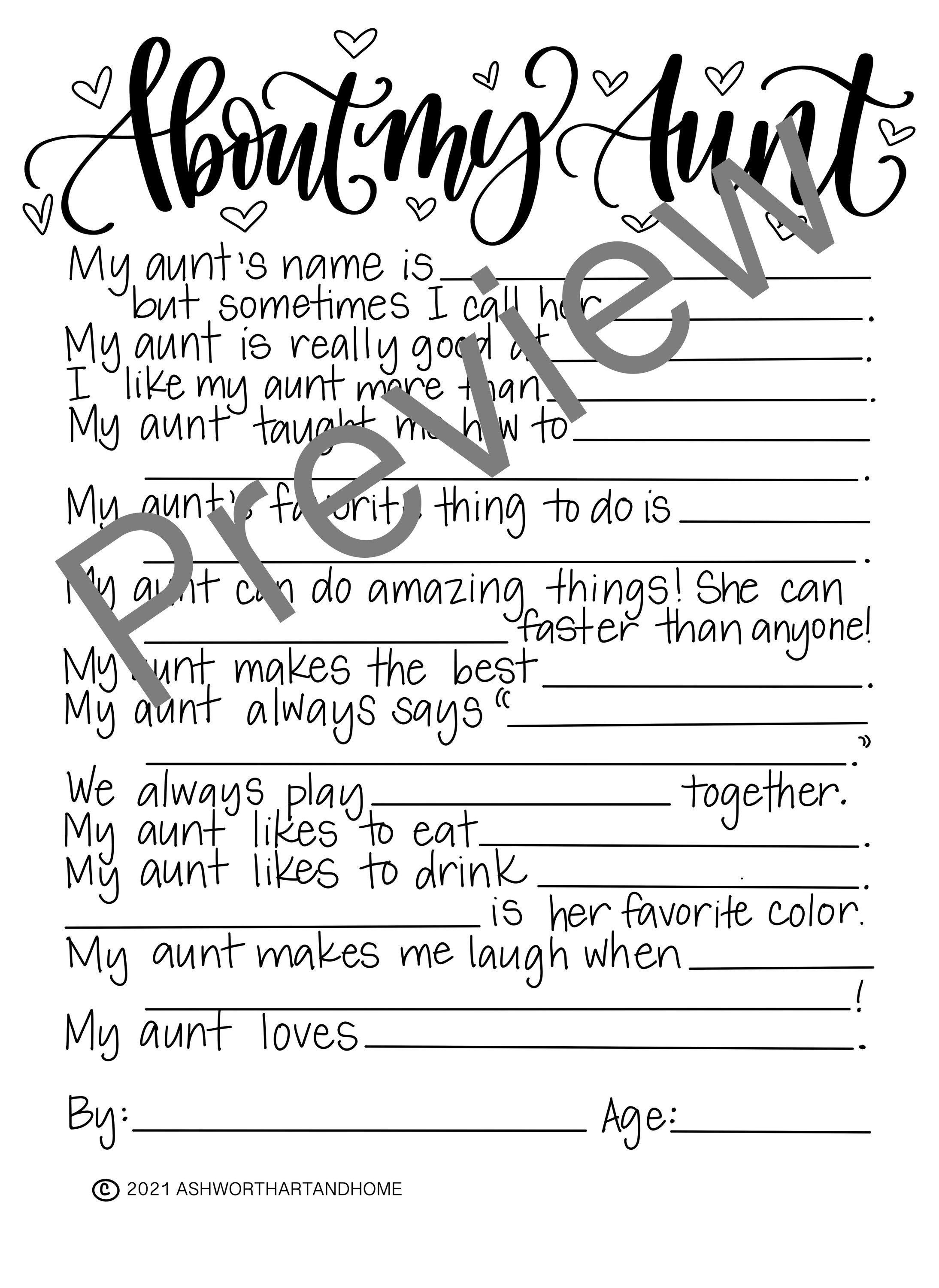 about-my-aunt-printable-kid-gift-etsy