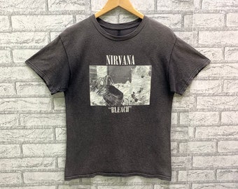 Vintage Nirvana Bleach Grunge Band T-shirts