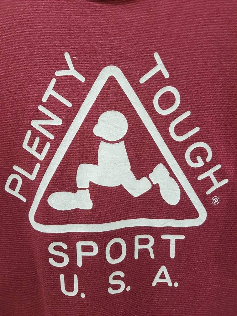 ボロ 80s ヴィンテージ PLENTY TOUGH® U.S.A. Tシャツ Vintage Plenty Tough Sport Usa T-shirts Big Logo Vtg 90s