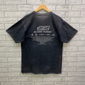 Vintage 90s Mugen Power Racing Back Print Single Pocket Made In Usa T-shirts