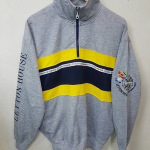 Rare Leyton House Spell Out Big Logo/Leyton House Rap Swag Lolife Hip Hop Style Pullover Jumper Sweatshirt Large Size