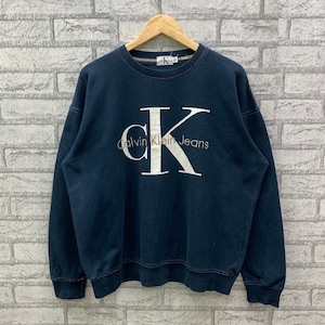Vintage 90s Calvin Klein Jeans CK Sweatshirts Big Logo Crewneck