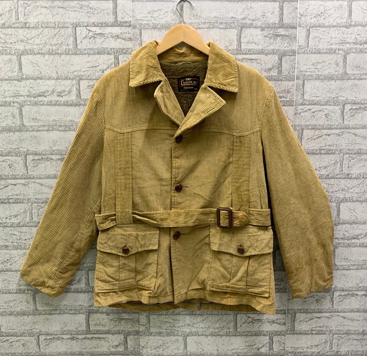 Vintage 70s Campus Corduroy Western Jacket Fit Unisex Small-medium