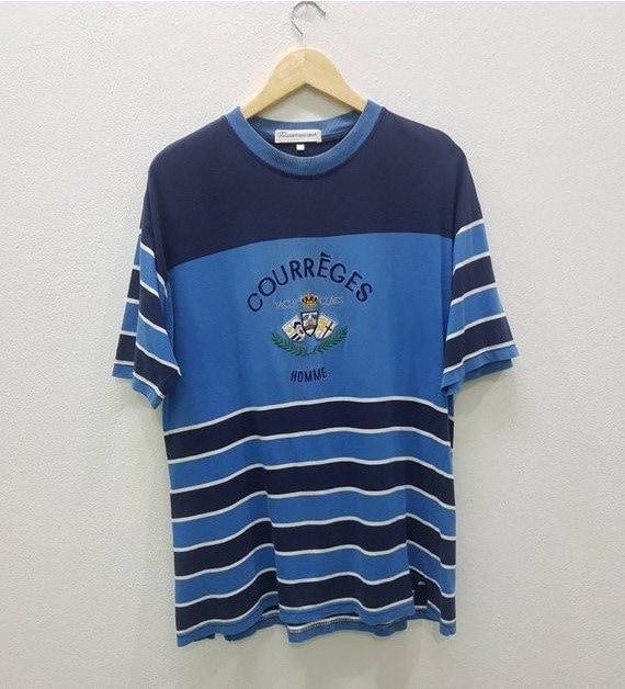 RARE !! Vintage Courrèges Sport T-shirts Embroidery Spell