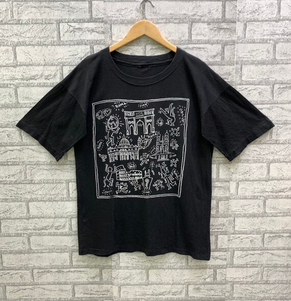 RARE!!! Vintage 90s Keith Haring Italia Roma Pop A