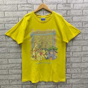 Vintage 90s Pooh Garden Amigos Camisetas de dibujos animados Winnie The Pooh