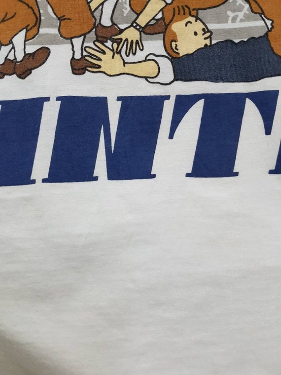 Vintage Tintin Cartoon Movie Adventure T Shirts Etsy